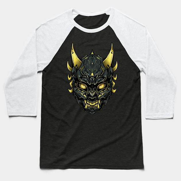 Shadowform Oni Sovereign Baseball T-Shirt by curiographer